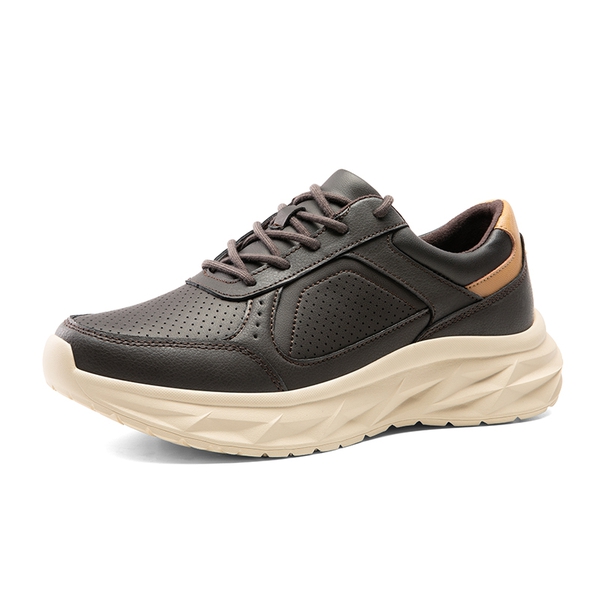 [ActiveCity] Men's Comfortable Lifestyle Sneakers - BROWN - 7